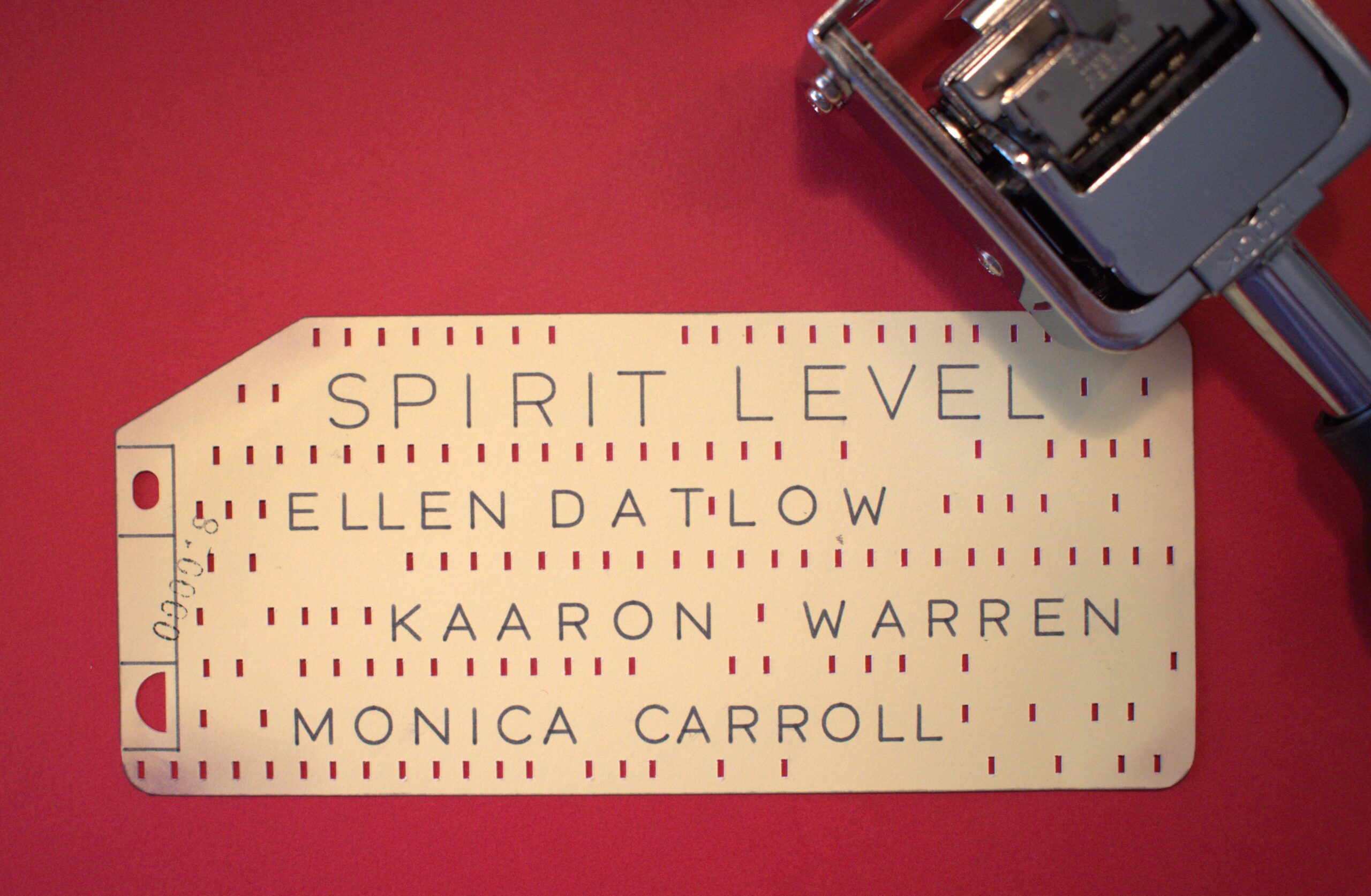 Handcrafted bookmark with perforated design